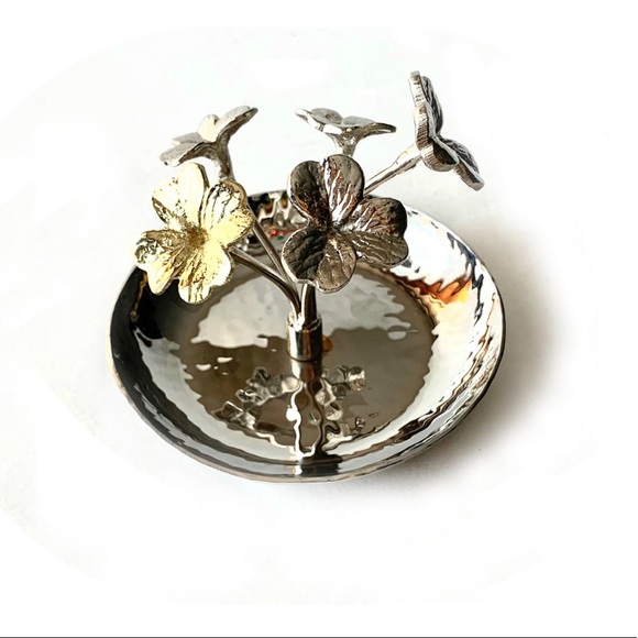 Michael Aram Silver&Gold Clover Ring Catch 💛 - Picture 4 of 7